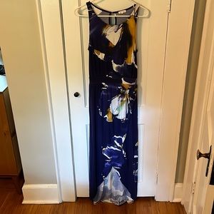 High Low Printed Maxi Dress